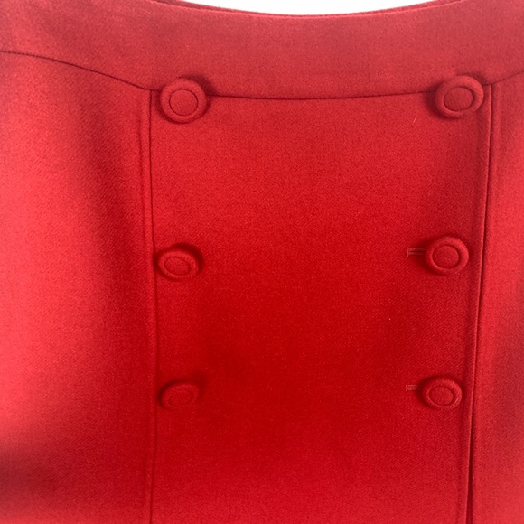 Talbots Red 100% Wool Pencil Skirt NWT 12 - Picture 2 of 6
